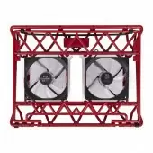 Подставка для ноутбука STM IP33 Red/ STM Laptop Cooling IP33 Red (17,3"", 2x(120x120), plastic+metal mesh)