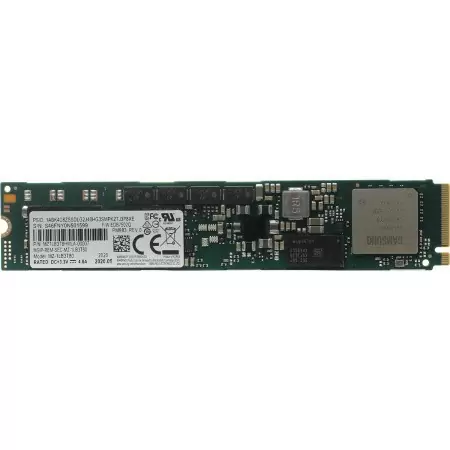Твердотельный накопитель/ Samsung SSD PM983, 3840GB, M.2(22x110mm), NVMe, PCIe 3.0 x4, 3D TLC, R/W 3000/1400MB/s, IOPs 480 000/42 000, TBW 5466, DWPD 1.3 (12 мес.) в Москве