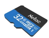 Netac P500 Standard 32GB MicroSDHC U1/C10 up to 90MB/s, retail pack with SD Adapter