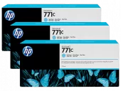 HP 771C Light Cyan Ink Cartridge 3-Pack Набор картриджей HP 771C Light Cyan Ink Cartridge 3-Pack Набор картриджей