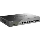 Сетевой коммутатор/ Smart L2 Surveillance Switch 8х1000Base-T PoE, 2x1000Base-X SFP, PoE Budget 130W, Long-range PoE up to 250m
