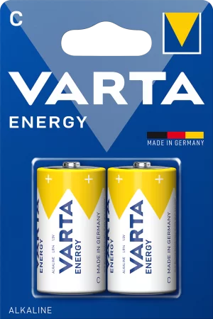 Батарейка Varta ENERGY LR14 C BL2 Alkaline 1.5V (4114) (2/20/200) (2 шт.) в Москве