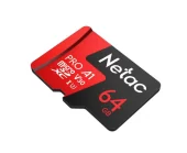 Netac P500 Extreme PRO 64GB MicroSDXC V30/A1/C10 up to 100MB/s, retail pack card only