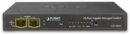 коммутатор/ PLANET IPv4/IPv6 Managed 8-Port 10/100/1000Mbps + 2-Port 100/1000X SFP Gigabit Desktop Ethernet Switch (POE PD, External PWR) в Москве