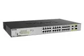 Коммутатор/ DGS-1026MP Unmanaged Switch 24x1000Base-T PoE, 2xCombo 1000Base-T/SFP, PoE Budget 370W, metal case