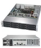 Supermicro SuperStorage 2U Server 5029P-E1CTR12L noCPU(1)Scalable/TDP 70-205W/ no DIMM(8)/ 3008controller HDD(12)LFF + opt. 2SFF/ 2x10Gbe/ 4xLP/ 2x800