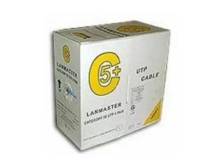 Кабель LANMASTER UTP, 4 пары, кат. 5Е, 350Mhz, LSZH, синий, 305 м в Москве