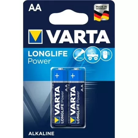 Батарейка Varta LONGLIFE POWER (HIGH ENERGY) LR6 AA BL2 Alkaline 1.5V (4906) (2/40/200) (2 шт.) в Москве