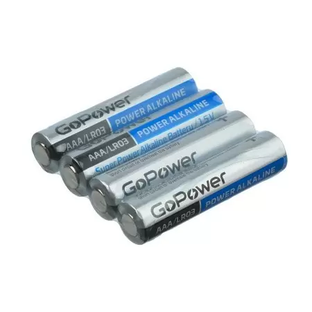 Батарейка GoPower LR03 AAA Shrink 4 Alkaline 1.5V (4/20/640) коробка (20 шт.) дешево