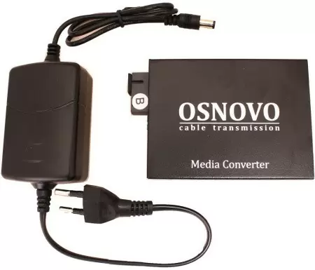 Медиаконвертер/ OSNOVO Гигабитный медиаконвертер, по одному волокну SM до 20 км, по MM - до 500м, tx1550/rx1310нм на заказ