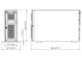 Серверный корпус/ 8*3.5 swappable HDD tray, 12Gbps BP,single 1200W PSU