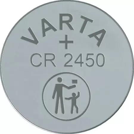 Батарейка Varta ELECTRONICS CR2450 BL1 Lithium 3V (6450) (1/10/100) (1 шт.) в Москве