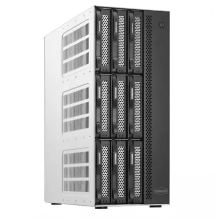 TerraMaster T9-423 tower NAS QC 2,0Ghz(2,9)/8Gb(32)/RAID0,1,10,5,6,JBOD/up to 9 HS SATA(3,5' or 2,5')/1xM.2 2280 NVMe/2xUSB3.1 Gen2/HDMI/2x2,5GigEth RJ-45/iSCSI/1xPS/1YW недорого