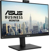 Монитор LCD 23.8" BE24EQSK/ ASUS BE24EQSK 23,8" FHD(1920x1080), 16:9, IPS, Video Conferencing Monitor, 300 cd/m2, 1000:1, 178/178, 4ms, 75Hz, Web Camera FHD, D-SUB, HDMI, DP, Speakers, Mic Array, HAS, Frameless Design, VESA 100x100mm, MiniPC Kit, black