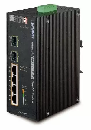 коммутатор/ PLANET IP30 6-Port Gigabit Switch with 4-Port 802.3AT POE+ plus 2-port 100/1000X SFP (-40 to 75 C) в Москве
