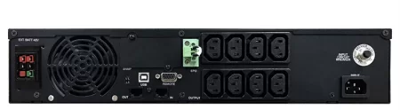 Powercom Smart-UPS SMART RT, Line-Interactive, 1500VA/1350W, Rack/Tower, 8*IEC320-C13 (8 batt), Serial+USB, SNMP Slot, подкл. доп. Батарей (1157679) дешево