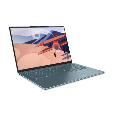 Ноутбук/ Lenovo Yoga Slim 7 14APU8 14.5"(2944x1840 OLED)/AMD Ryzen 7 7840S(3.8Ghz)/16384Mb/512SSDGb/noDVD/Int:AMD Radeon 780M/Cam/BT/WiFi/70WHr/war 1y/1.28kg/tidal teal/Win11Home + 65W, RU kbd