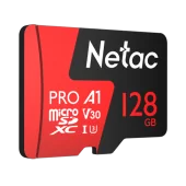 Netac P500 Extreme PRO 128GB MicroSDXC V30/A1/C10 up to 100MB/s, retail pack with SD Adapter Netac P500 Extreme PRO 128GB MicroSDXC V30/A1/C10 up to 100MB/s, retail pack with SD Adapter