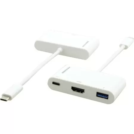 купить Переходник USB 3.1 тип C вилка на HDMI розетку, USB 3.0 розетку и розетку USB 3.1 Type-C для зарядки мобильных устройств/ Переходник USB 3.1 тип C вилка на HDMI розетку ADC-U31C/M2