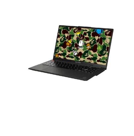 Ноутбук/ ASUS K5504VA-MA343W BAPE Edition 15.6"(2880x1620 OLED)/Intel Core i9 13900H(2.6Ghz)/16384Mb/1024PCISSDGb/noDVD/Int:Intel Iris Xe Graphics/Cam/BT/WiFi/75WHr/war 1y/1.6kg/Midnight Black/Win11Home + EVO; +мышь +сумка +фигурка в Москве