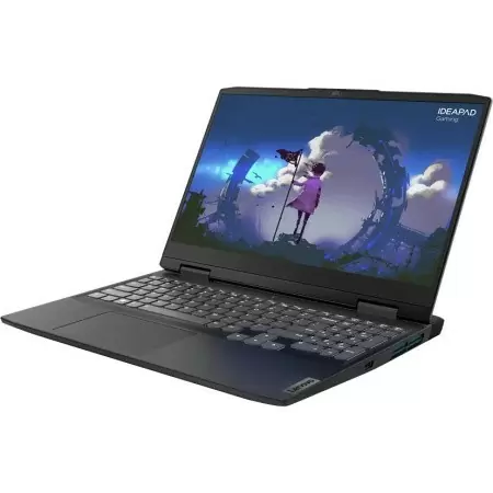 Ноутбук/ Lenovo IdeaPad Gaming 3 15IAH7 15.6"(1920x1080 IPS)/Intel Core i7 12650H(2.3Ghz)/16384Mb/512SSDGb/noDVD/Ext:nVidia GeForce RTX3050Ti(4096Mb)/Cam/BT/WiFi/45WHr/war 1y/2.31kg/onyx grey/noOS + 170W, RU kbd дешево