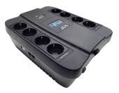 Powercom Back-UPS SPIDER, Line-Interactive, LCD, AVR, 1100VA/605W, 8xSchuko outlets (4 surge & 4 batt), black (1138694)