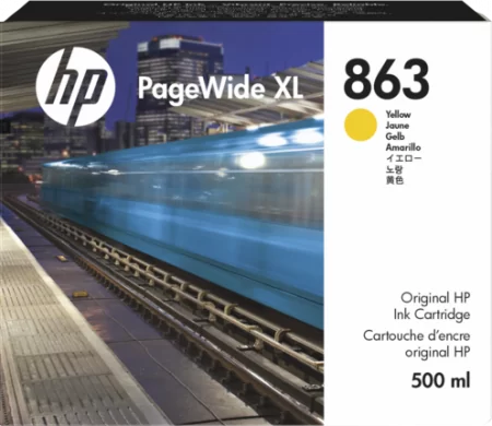 HP 863 500ml Yelllow PageWide XL Ink Crtg Картридж в Москве