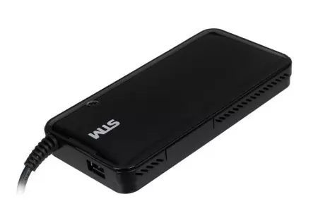 Универсальный адаптер для ноутбуков на 90Ватт/ NB Adapter STM Dual DLU90, 90W, EU AC power cord& Car Cigaratte Plug, USB(2.1A) недорого