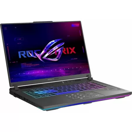 Ноутбук/ ASUS ROG Strix G16 G614JU-N3229 16"(1920x1200 (матовый, 165Hz) IPS)/Intel Core i5 13450HX (2.4Ghz)/16384Mb/512PCISSDGb/noDVD/Ext:nVidia GeForce RTX4050(6144Mb)/Cam/BT/WiFi/90WHr/war 1y/2.5kg/Eclipse Gray/DOS