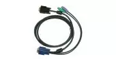 кабель/ DKVM-IPCB5/10 KVM Cable with VGA and 2xPS/2 connectors for DKVM-IP8/T1, 5m, 10pcs/pack
