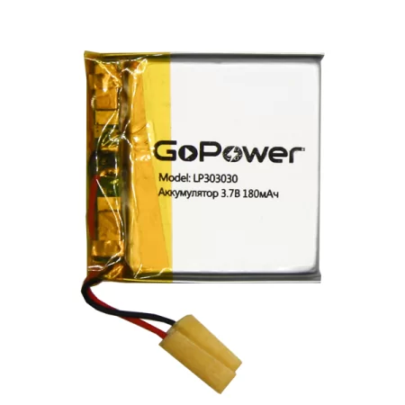 Аккумулятор Li-Pol GoPower LP303030 PK1 3.7V 180mAh (1/10/250) в Москве