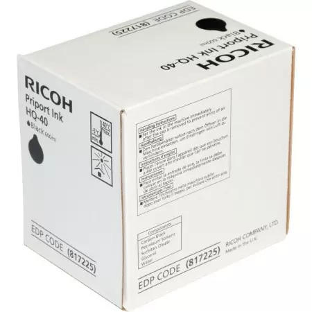 Чернила для дупликатора тип HQ40 черные (5 картриджей*600мл)/ RICOH PRIPORT BLACK INK HQ40( 5 картриджей*600мл) недорого