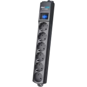 ZIS Commpany сетеовй фильтр Pilot S-max 7m, розетки; 5+1, 16А, кабель 10м, цвет графит