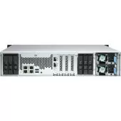 Сетевое хранилище без дисков/ ENTERPRISE QNAP TS-h1886XU-RP-R2-D1622-32G QuTS hero NAS 12-bay 3.5 "/ 2.5", 6-bay 2.5 ", 2 x 10 GbE SFP + rackmount, 2 power supplies. Intel Xeon D-1622 2.6 GHz (3,2 GHz), 32 GB DDR4 ECC. W/o RAIL-B02 Сетевое хранилище без дисков/ ENTERPRISE QNAP TS-h1886XU-RP-R2-D1622-32G QuTS hero NAS 12-bay 3.5 "/ 2.5", 6-bay 2.5 ", 2 x 10 GbE SFP + rackmount, 2 power supplies. Intel Xeon D-1622 2.6 GHz (3,2 GHz), 32 GB DDR4 ECC. W/o RAIL-B02