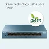 Коммутатор/ 8 ports Giga Unmanagement switch, 8 10/100/1000Mbps RJ-45 ports, metal shell, desktop and wall mountable, plug and play, support 802.1p QoS, power saving