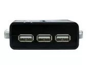 Коммутатор/ DKVM-4U 4-port KVM Switch, VGA+USB ports