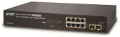 коммутатор/ PLANET IPv4/IPv6, 8-Port Managed 802.3at POE+ Gigabit Ethernet Switch + 2-Port 100/1000X SFP (120W)