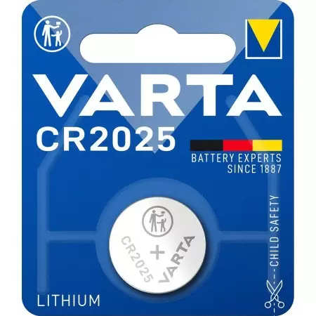 Батарейка Varta ELECTRONICS CR2025 BL1 Lithium 3V (6025) (1/10/100) (1 шт.) в Москве