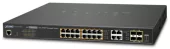 коммутатор/ PLANET IPv6/IPv4, 16-Port Managed 802.3at POE+ Gigabit Ethernet Switch + 4-Port Gigabit Combo TP/SFP (220W)
