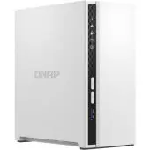 Сетевое хранилище без дисков/ SMB QNAP TS-233 NAS 2 HDD trays. ARM 4-core Cortex-A55 2.0GHz, ram 2 GB (max), 1x1GbE, 2xUSB 2.0 port,1xUSB 3.2 Gen 1