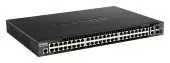 Коммутатор/ DGS-1520-52MP,DGS-1520-52MP/A1A Managed L3 Stackable Switch 44x1000Base-T PoE, 4x2.5GBase-T PoE, 2x10GBase-T, 2x10GBase-X SFP+, PoE Budget 370W (740W with DPS-700), CLI, RJ45 Console, RPS