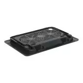 Подставка для ноутбука STM IP17/ STM Laptop Cooling IP17 Black (17,3", 2x(125x125), 2x2 LED backlight, Black plastic+metal mesh, 3 types height adjustable )