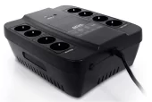 Powercom Back-UPS SPIDER, OffLine, 1000VA/550W, Tower, 8xSchuko outlets (4 surge & 4 batt) (332717)