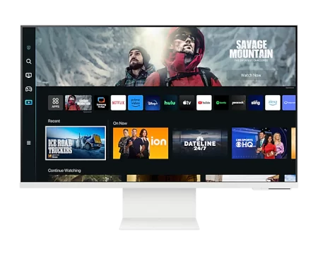 Samsung 32" Smart monitor M8 S32CM801UI VA 3840x2160 4ms 400cd 3000:1 178/178 HDMI USB-C USB-hub MM Camera SmartTizen 60Hz HDR10+ sRGB 99% HAS Pivot WiFi5 Bluetooth5.2 VESA White в Москве