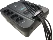 Powercom Back-UPS SPIDER, Line-Interactive, LCD, AVR, 900VA/540W, 8xSchuko outlets (4 surge & 4 batt), USB, black (1456263)