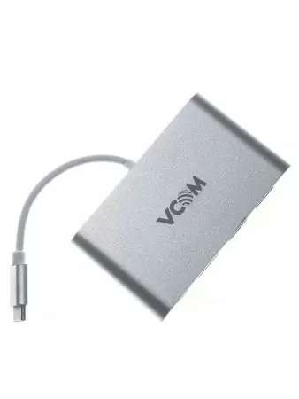 Кабель-адаптер/ Кабель-адаптер USB3.1 Type-CM-->HDMI+USB3.0+RJ45+PD charging VCOM <CU455> недорого