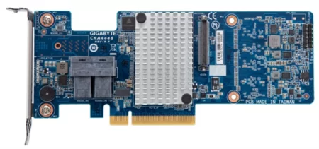 Gigabyte RAID Controller PCIe 3.0 x8, SAS/SATA 12G, RAID 0,1,5,6,10,50,60, Cache 2Gb, SAS3108, 8 ports (2*int SFF8643), Up to 32 x physical devices via SAS expander, only for Gigabyte Servers недорого