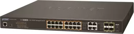 коммутатор/ PLANET IPv6/IPv4, 16-Port Managed 60W Ultra PoE Gigabit Ethernet Switch + 4-Port Gigabit Combo TP/SFP (400W PoE budget, SNMPv3, 802.1Q VLAN, IGMP Snooping, SSL, SSH, ACL) в Москве