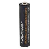 Батарейка GoPower R03 AAA BL4 Heavy Duty 1.5V (4/48/576) блистер (4 шт.)