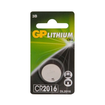 Литиевая дисковая батарейка GP Lithium CR2016 - 1 шт. в блистере в Москве